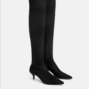 ZARA OVER THE KNEE BOOTS